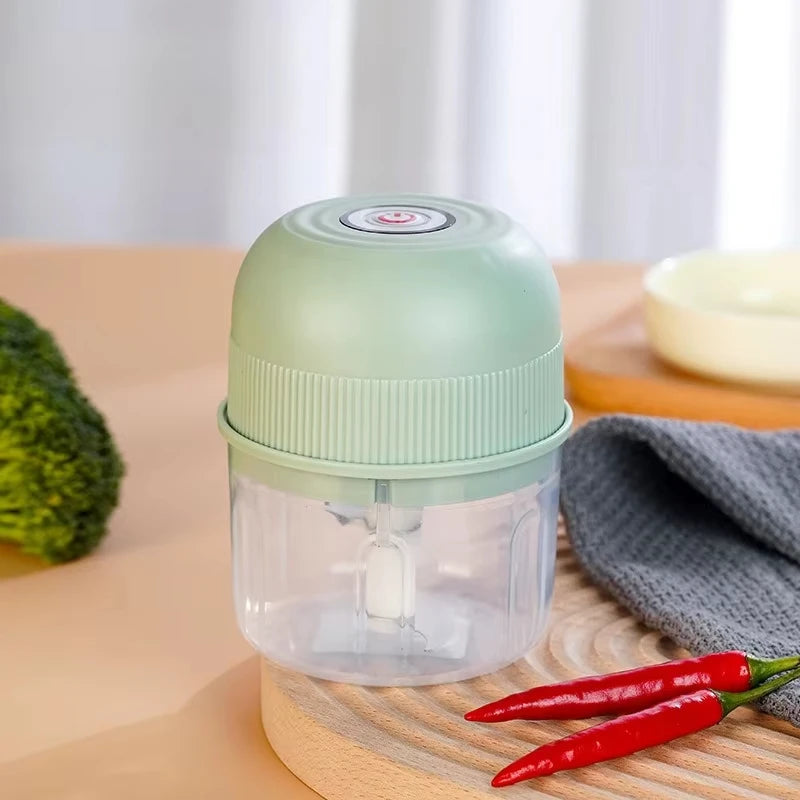 USB portable garlic beater 260ML garlic grinder 2-plade mini chopper electric meat grinder kitchen small tool vegetable chopper